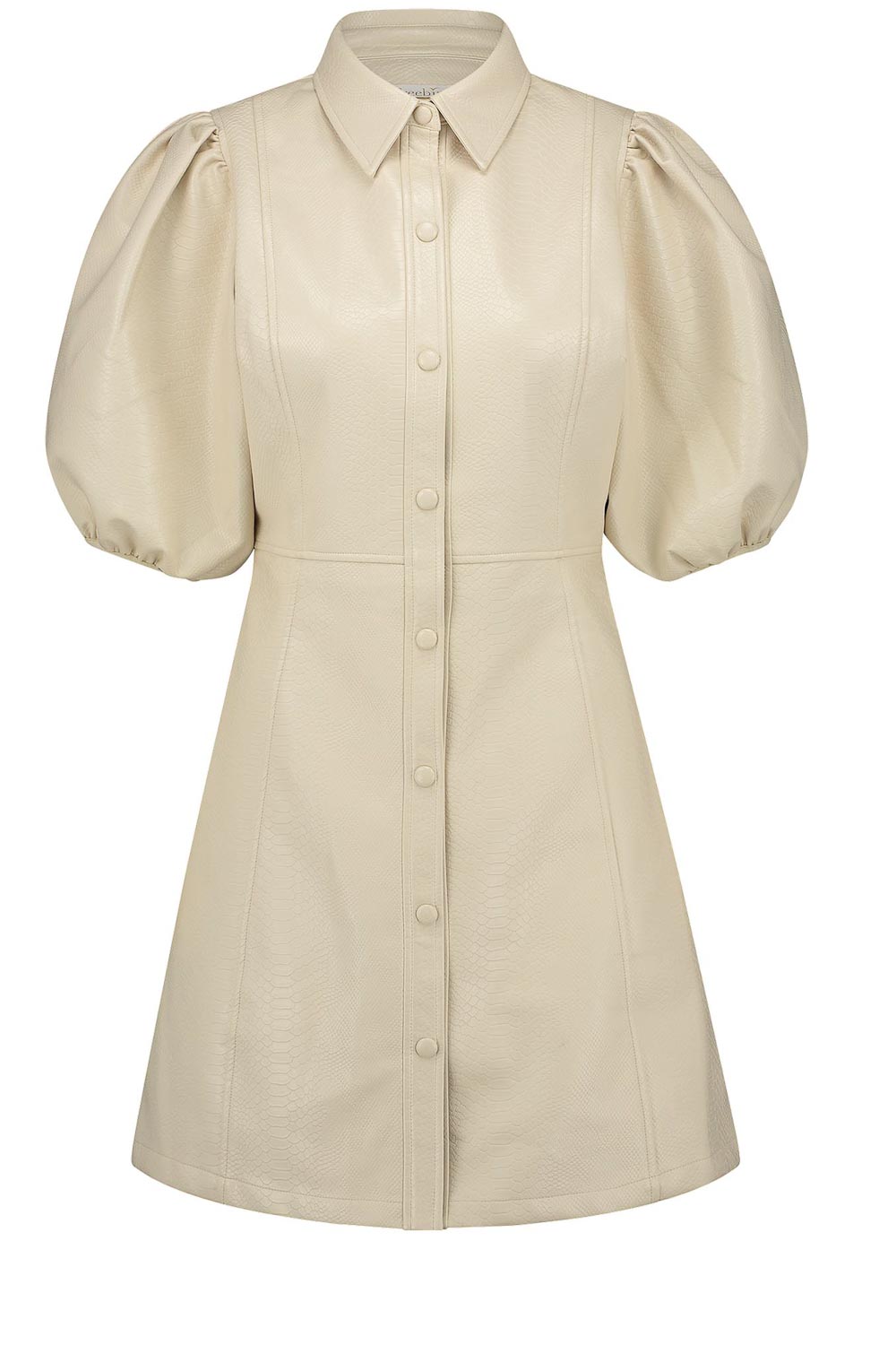 Faux leather dress Rea | natural... | Freebird | Little Soho