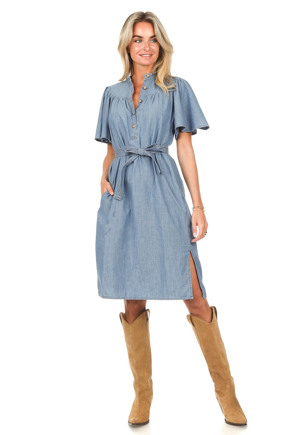 vanessa bruno denim dress Denim Naomi Dress by Vanessa Bruno