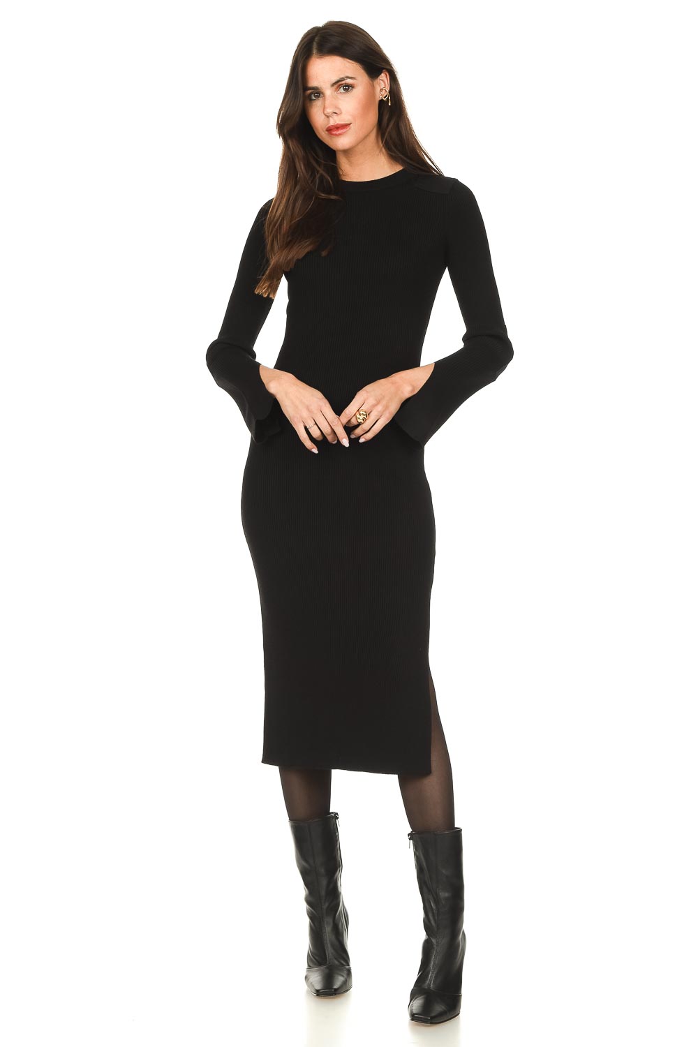 Knitted dress Elena | black... | Notes Du Nord | Little Soho