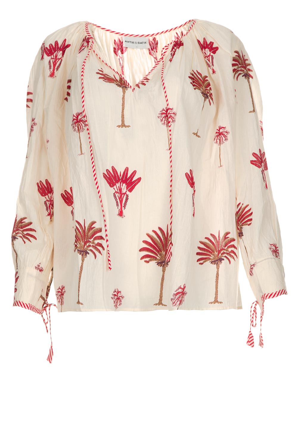 Blouse with print | red | Antik Batik | Little Soho Blouse met print Abbije | roze | Antik Batik | Little Soho