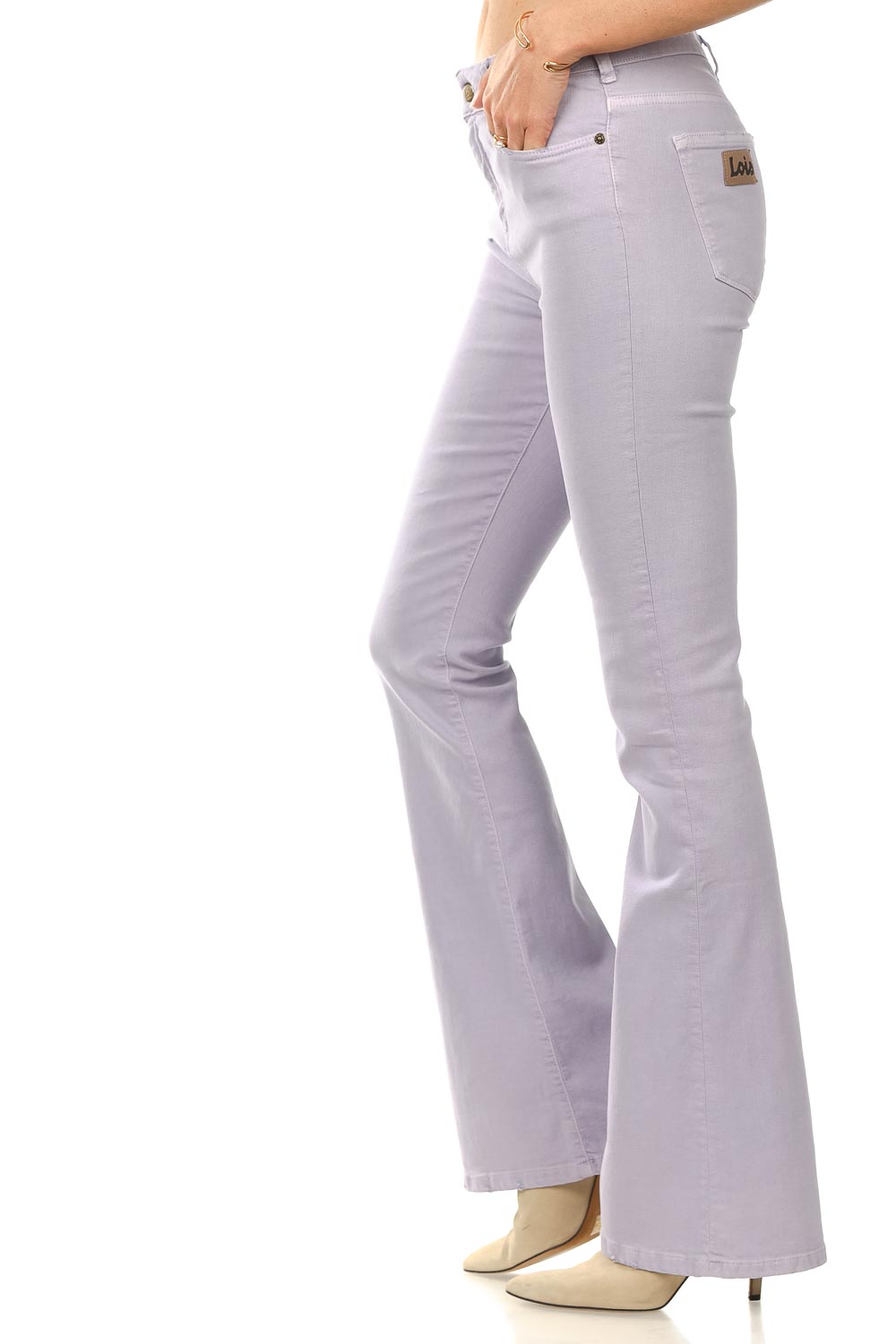 High rise flared jeans L34 Raval | purple | Lois Jeans | Little Soho