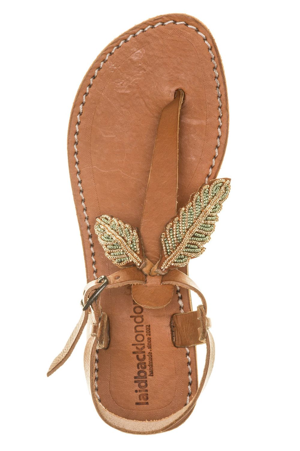 Bruine leren sandalen - Dames | MANFIELD