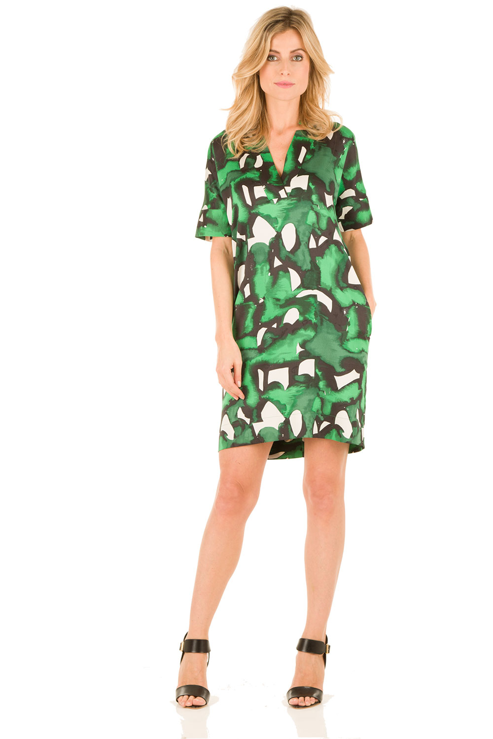 Jurk Lucian | groen | Essentiel Antwerp | Little Soho