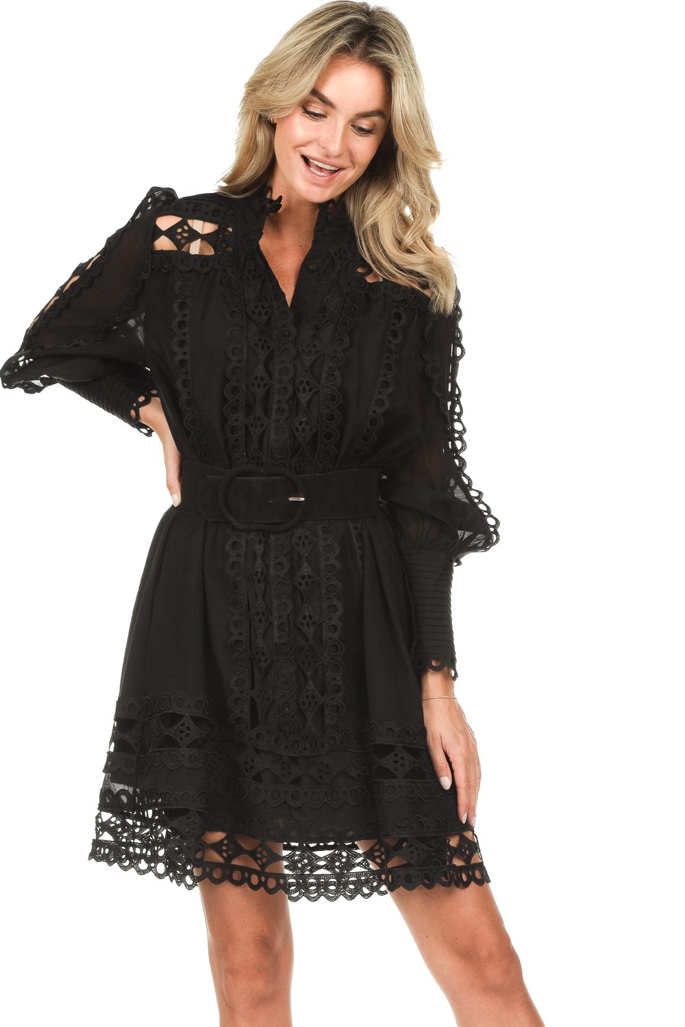 Openwork dress Ultra | black | Copenhagen Muse | Little Soho