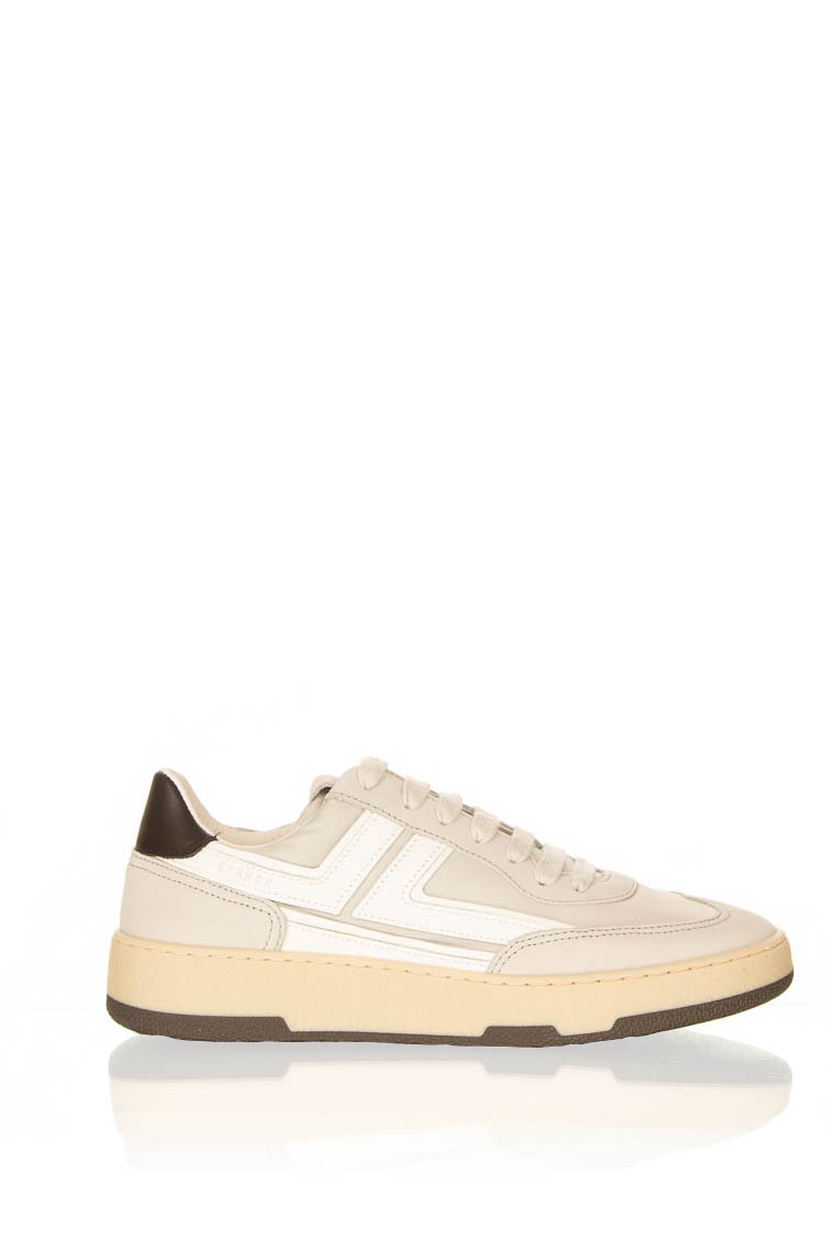 Witte leren sneakers - Heren | MANFIELD