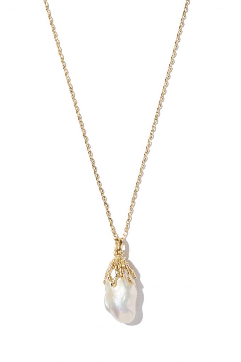 18k gold plated necklace with pearl Dormir Mimi et Toi