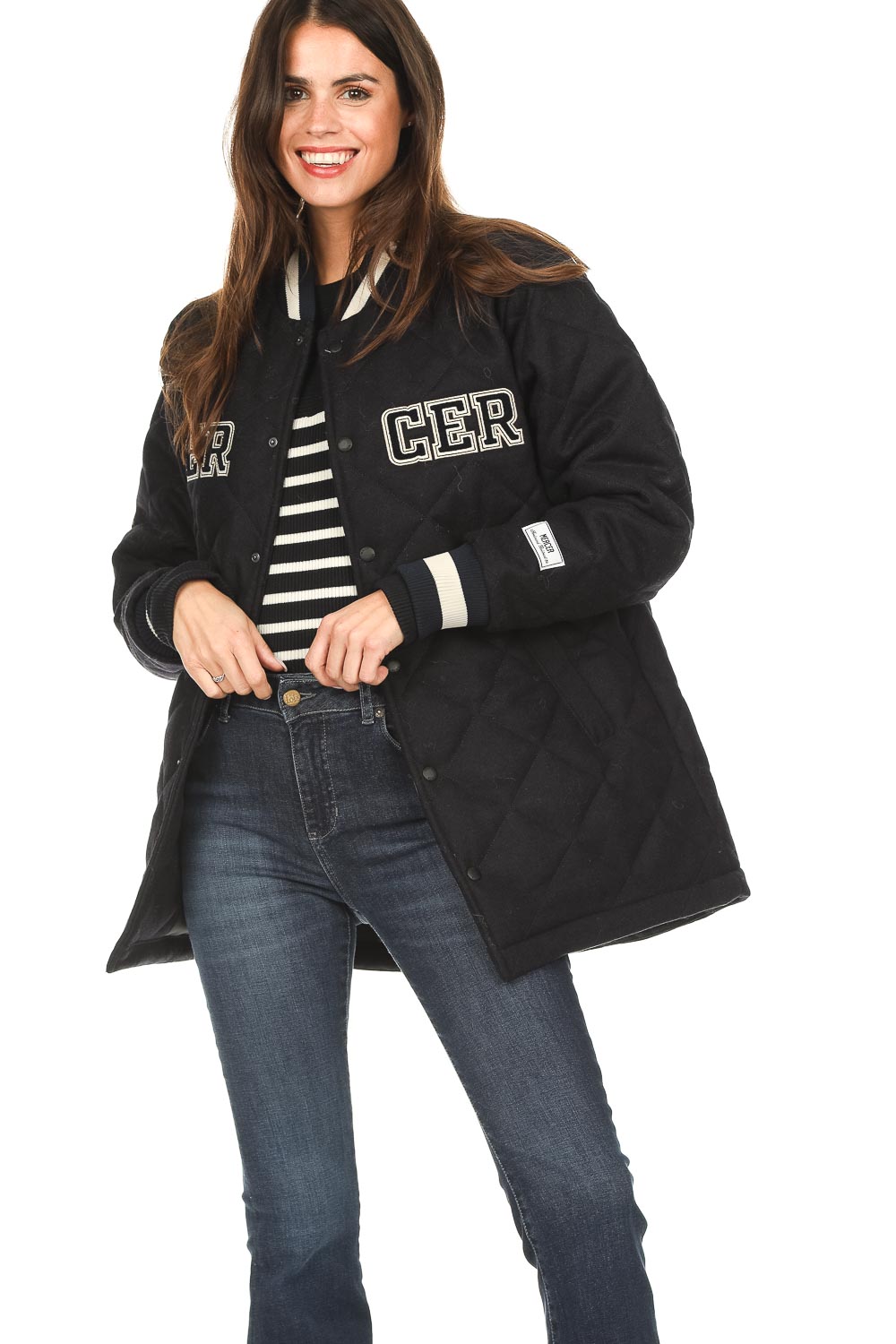 Varsity jacket Mercer blauw Mercer Little Soho