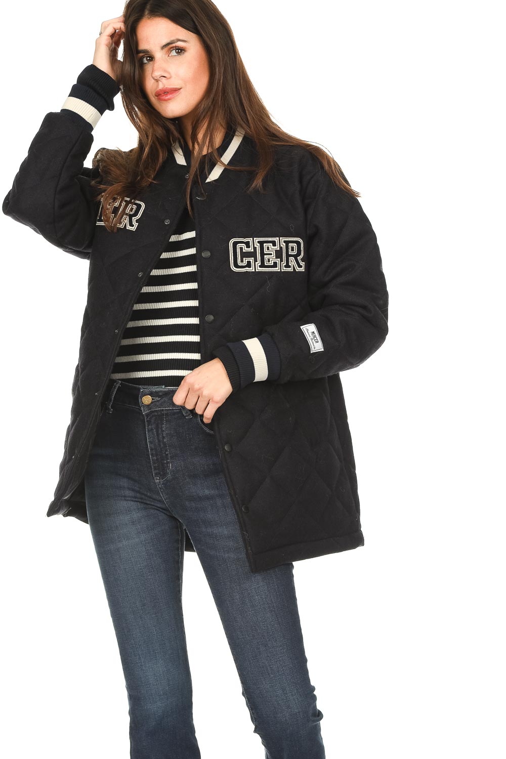 Varsity jacket Mercer blauw Mercer Little Soho