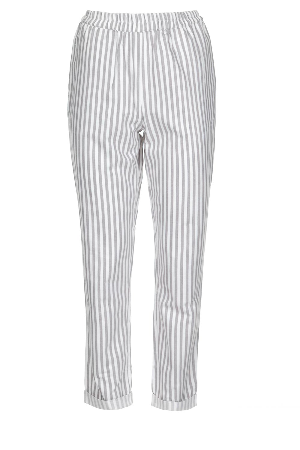 Gestreepte broek Joan | Grijs | Knit-ted | Little Soho