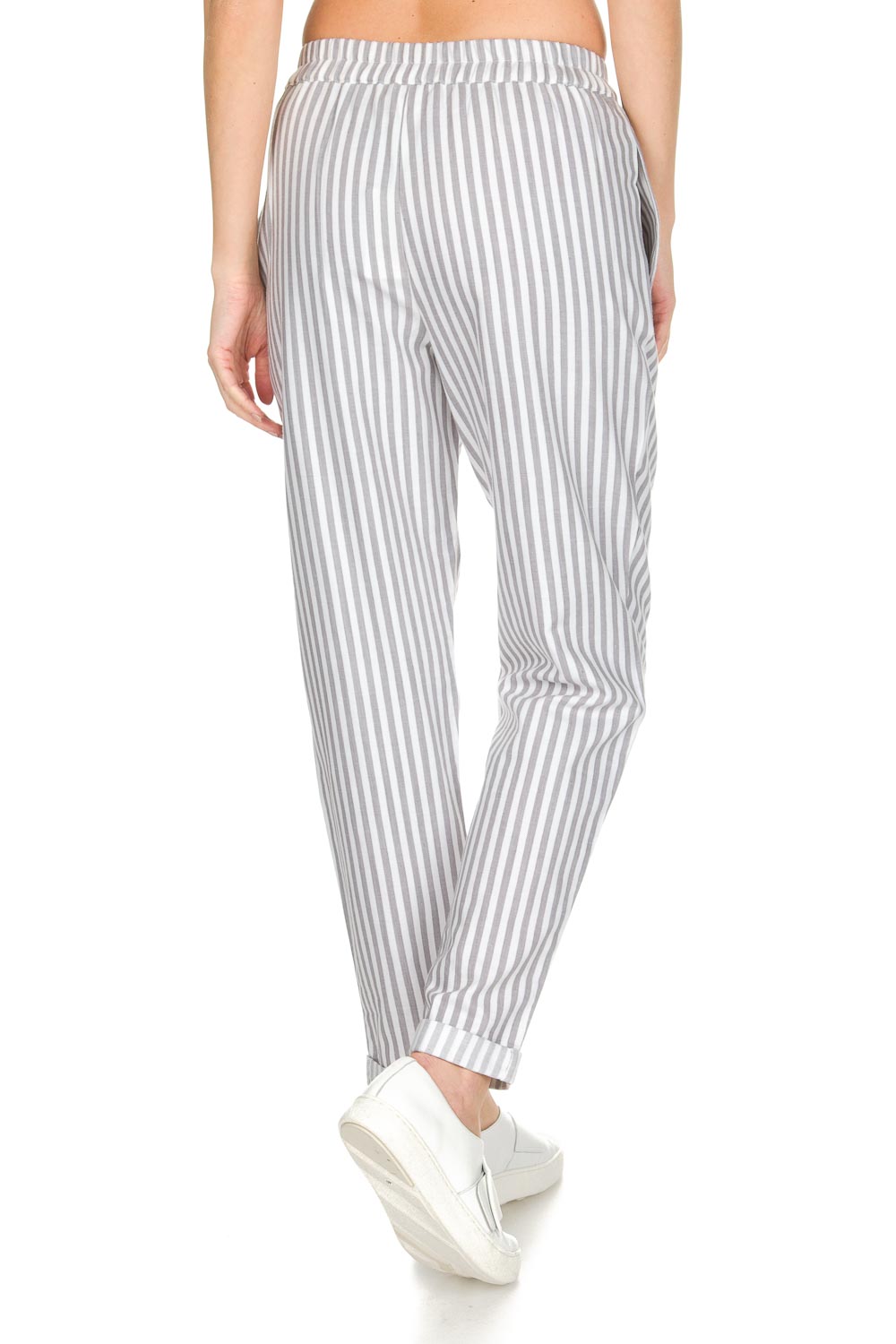 b.e.s.s Baby broek Gestreepte grijs gestreepte broek | pinkorblue.nl