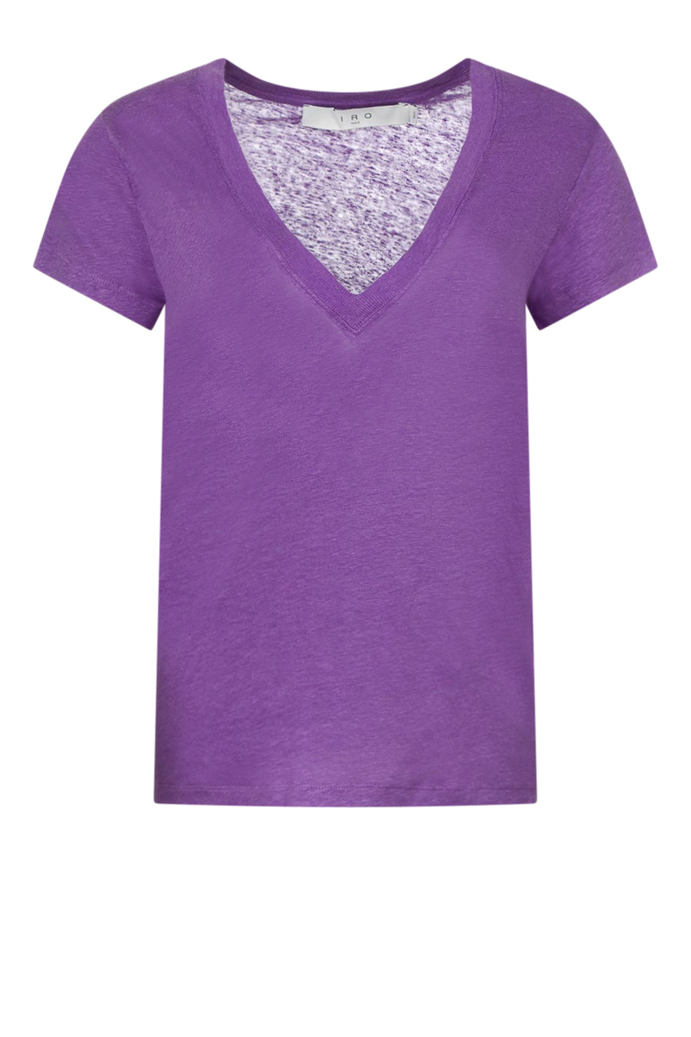 Linnen t shirt v hals clearance