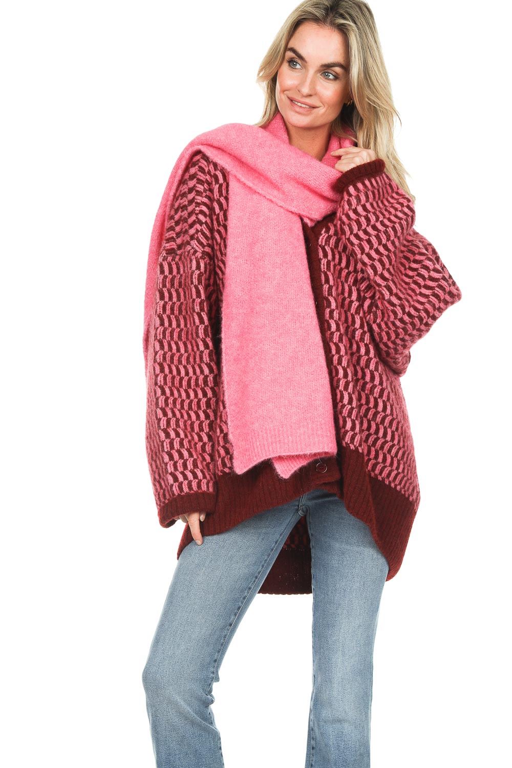 styleBREAKER Loop sjaal in Vernietigd Vintage gebruikt Kijk, buis sjaal, doek, Uniseks 01018078, Farbe:Donkergrijs, grootte:uitgebreid