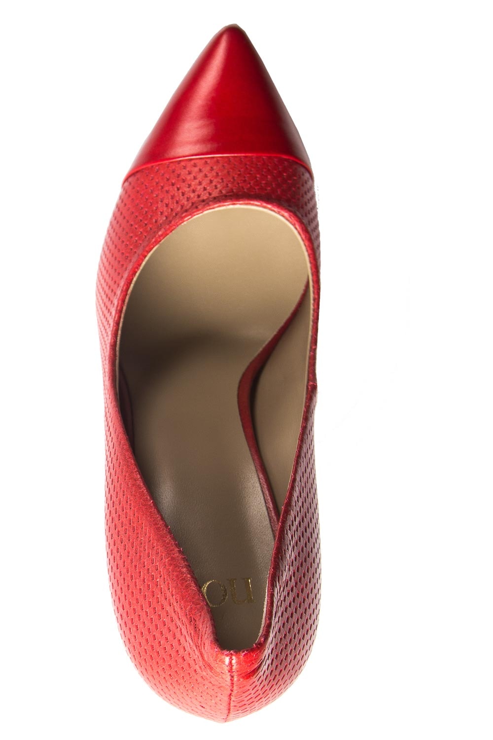 Leren pumps Nicole | rood | Noe | Little Soho