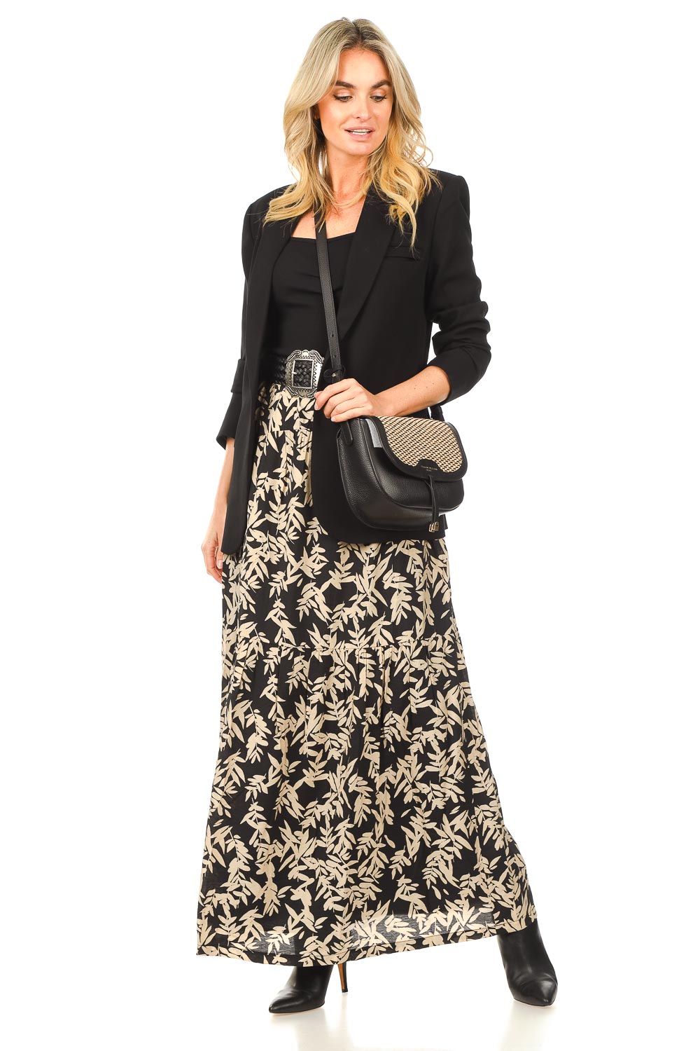 Look Maxi skirt with flower print Tally