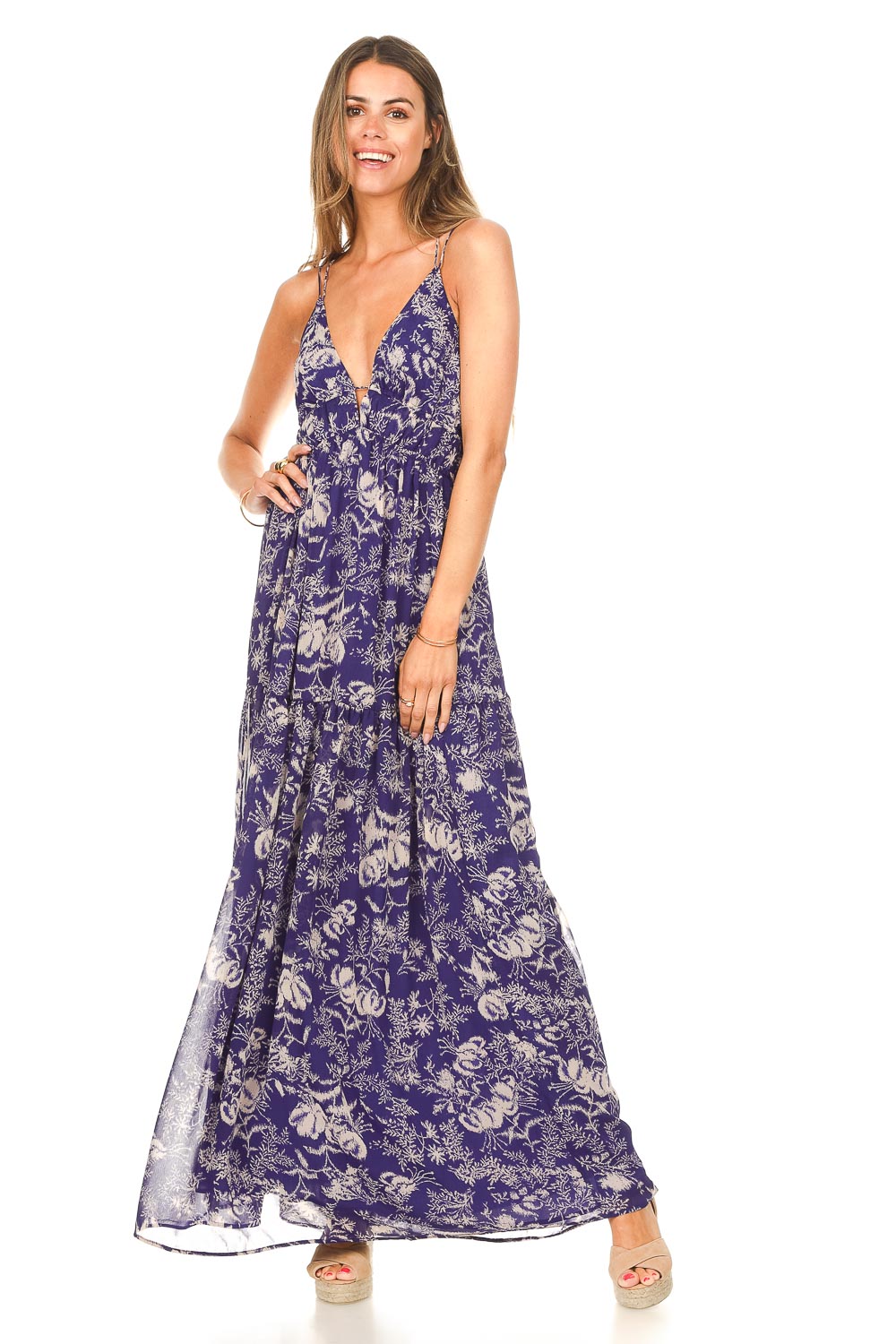 chiffon burgundy maxi dress Long dress burgundy V-neck chiffon
