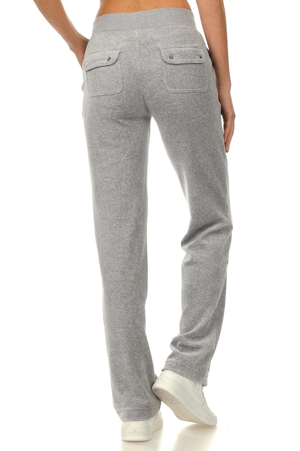 Velour sweatpants Del Ray | silver 