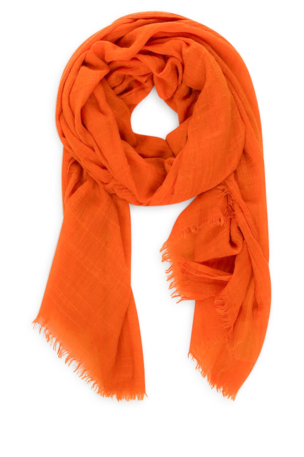 Sjaal met franjes Safo | oranje | American Vintage | Little Soho
