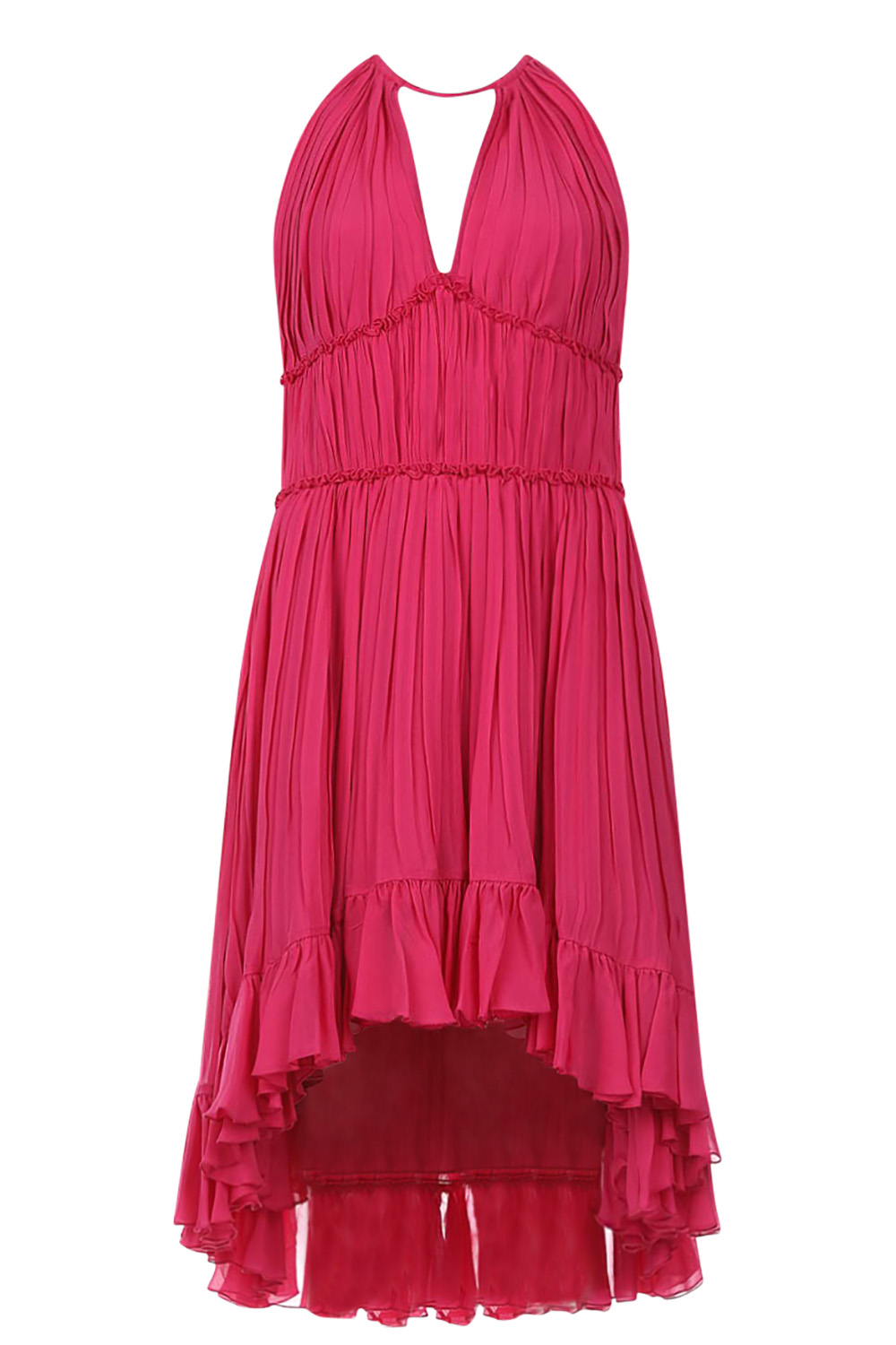 Twinset Geplooide jurk Francis roze