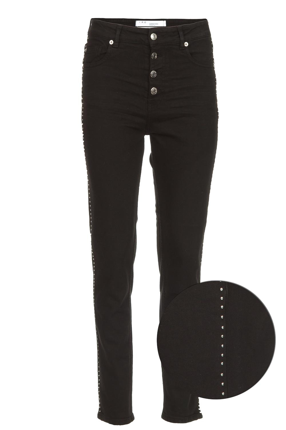 black studded skinny jeans
