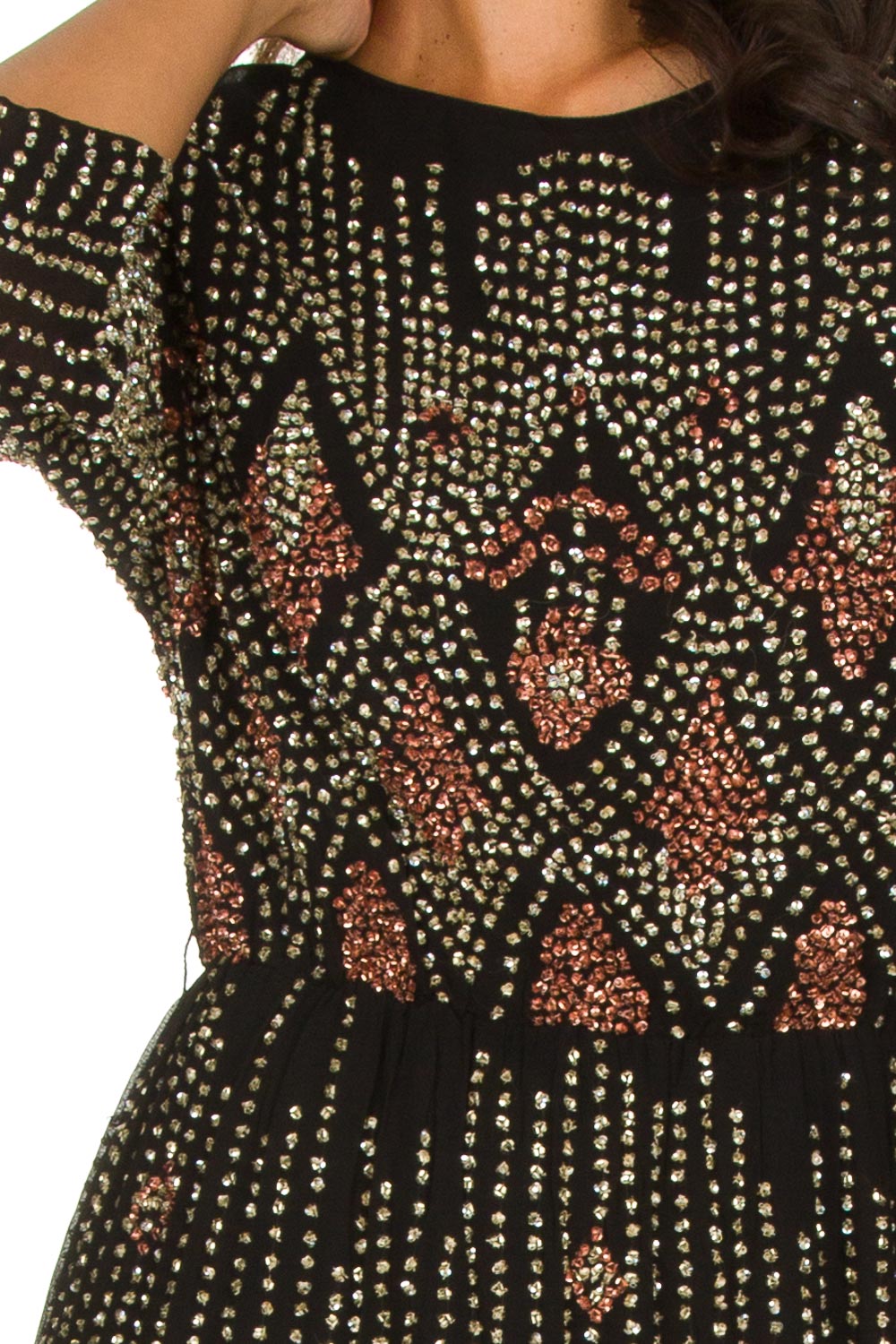 Embellished dress Emilie | black 