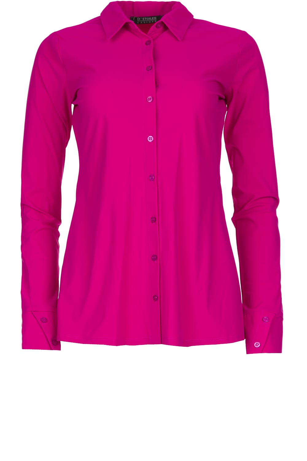 Wrinkle-free stretch blouse Petite | pink... | D-ETOILES CASIOPE | Little  Soho