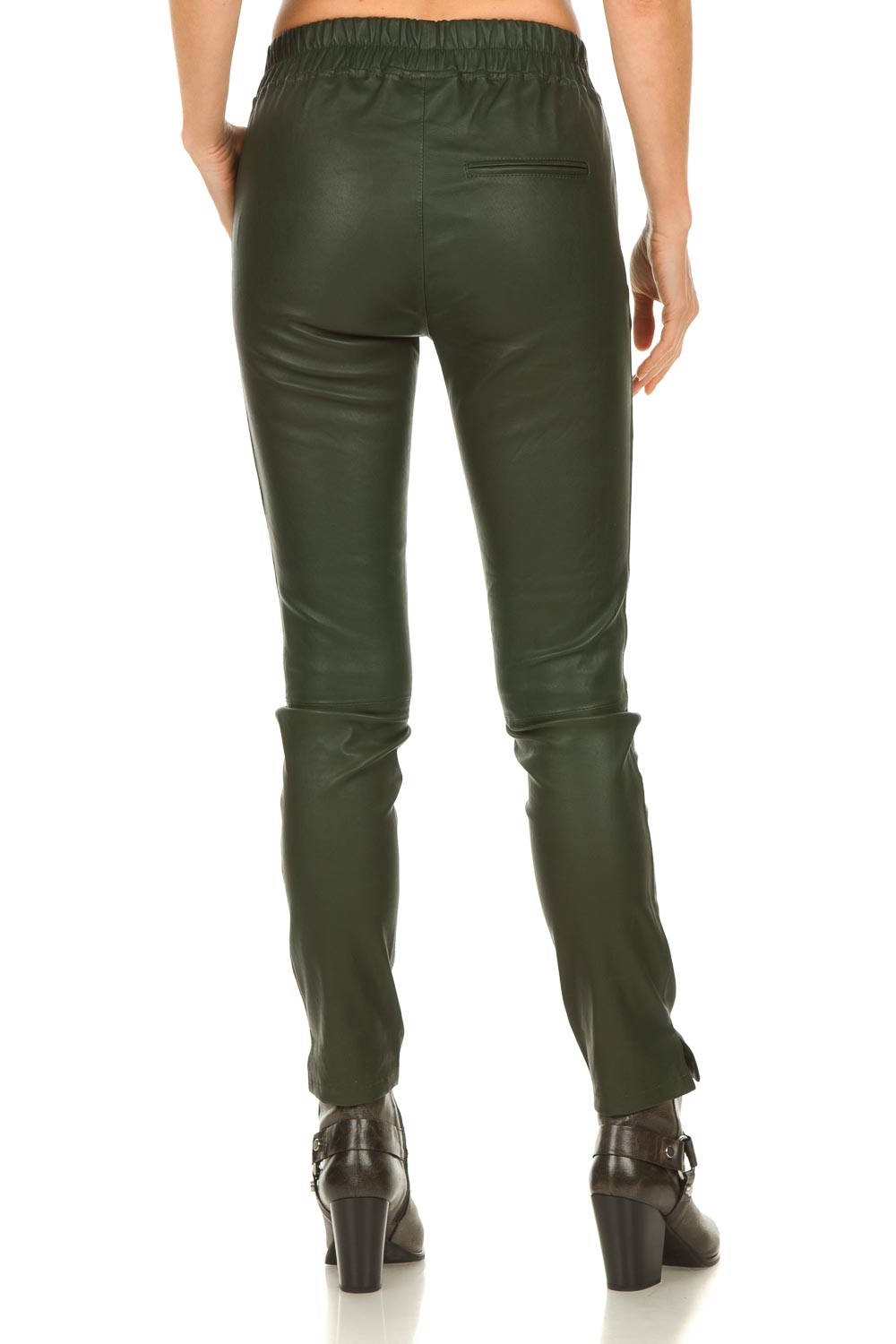 Leather legging Amber | green | Est 