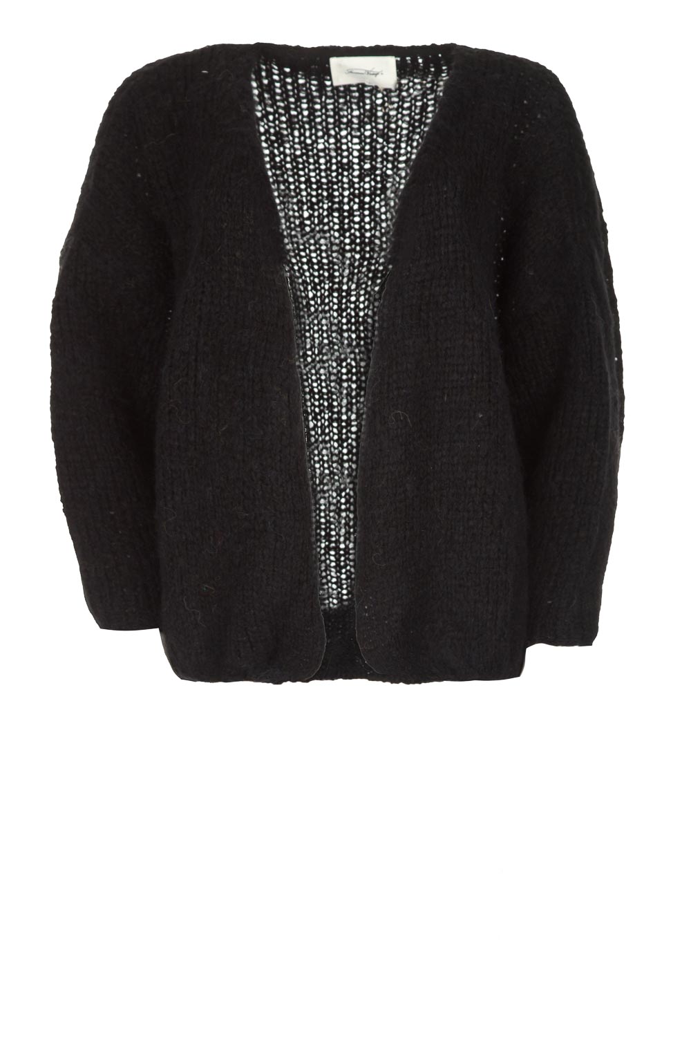 Nieuw Heavy knitted cardigan Boolder | black... | American Vintage WR-96
