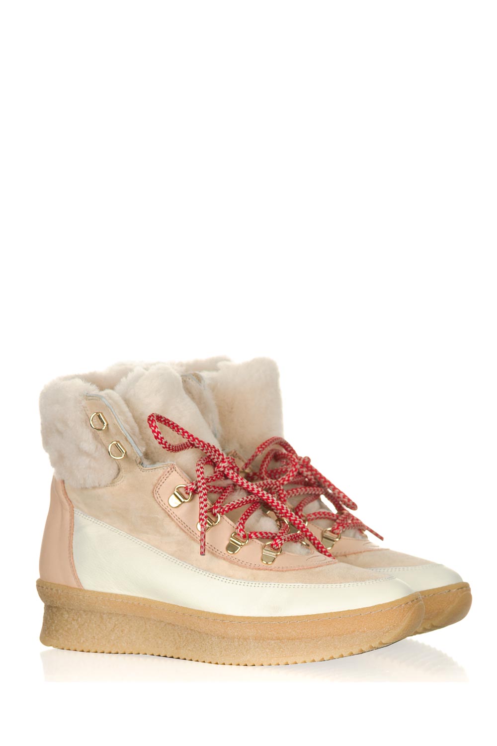 Leren sneakers Doma | beige | Toral | Little Soho