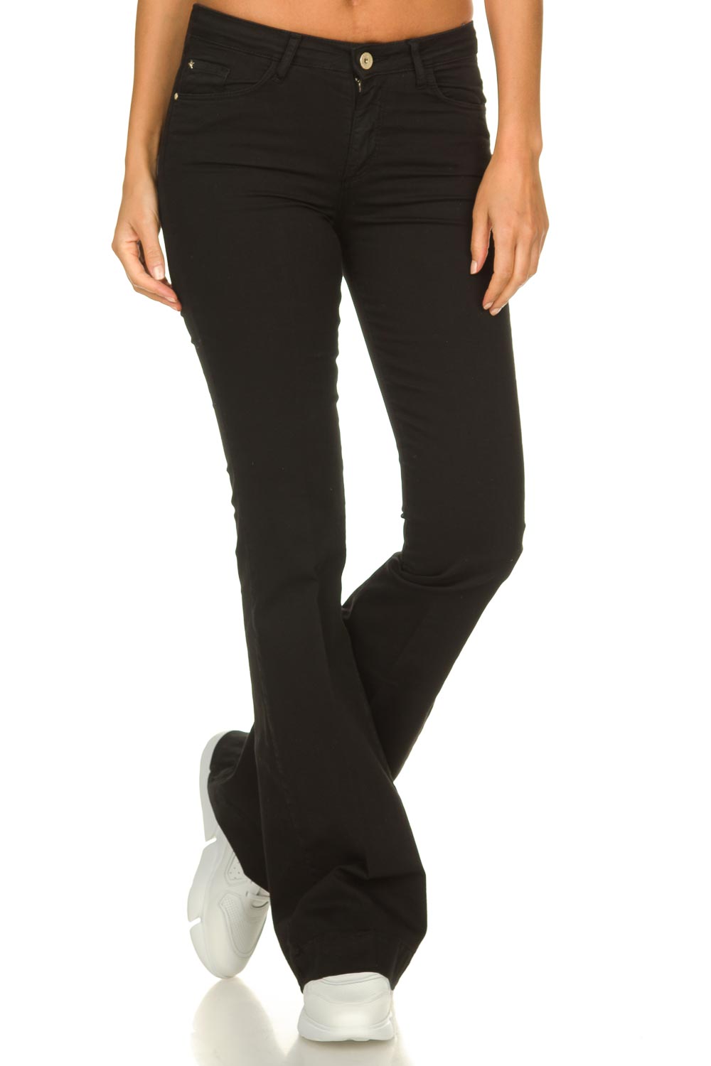 Flared jeans Toshi | zwart | Kocca | Little Soho