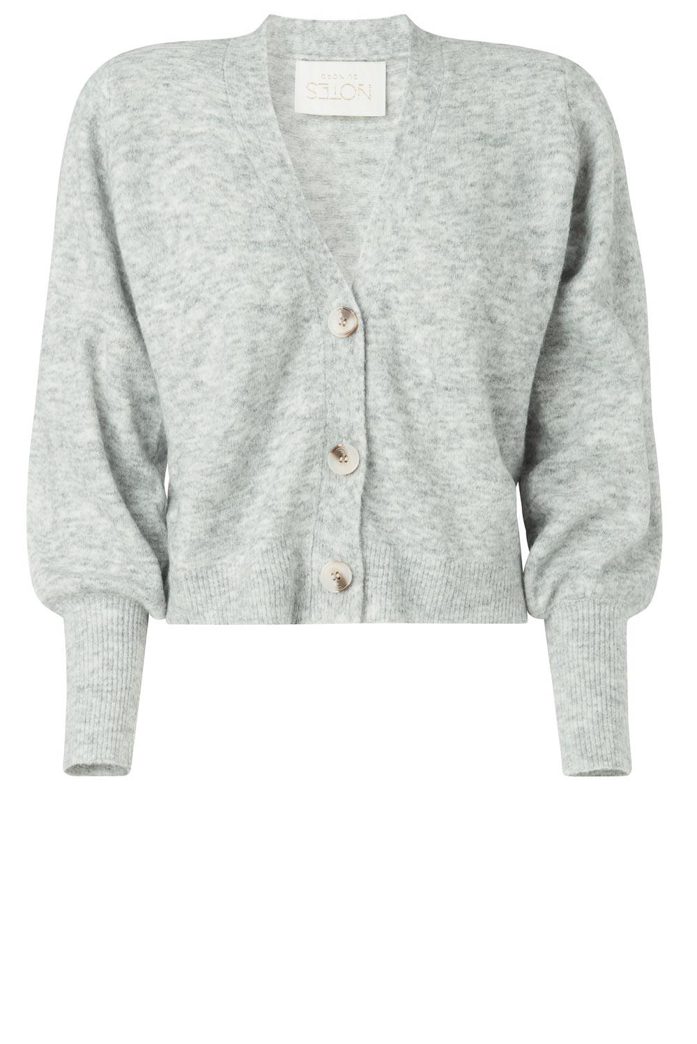 Puff sleeve cardigan Ozone | grey 