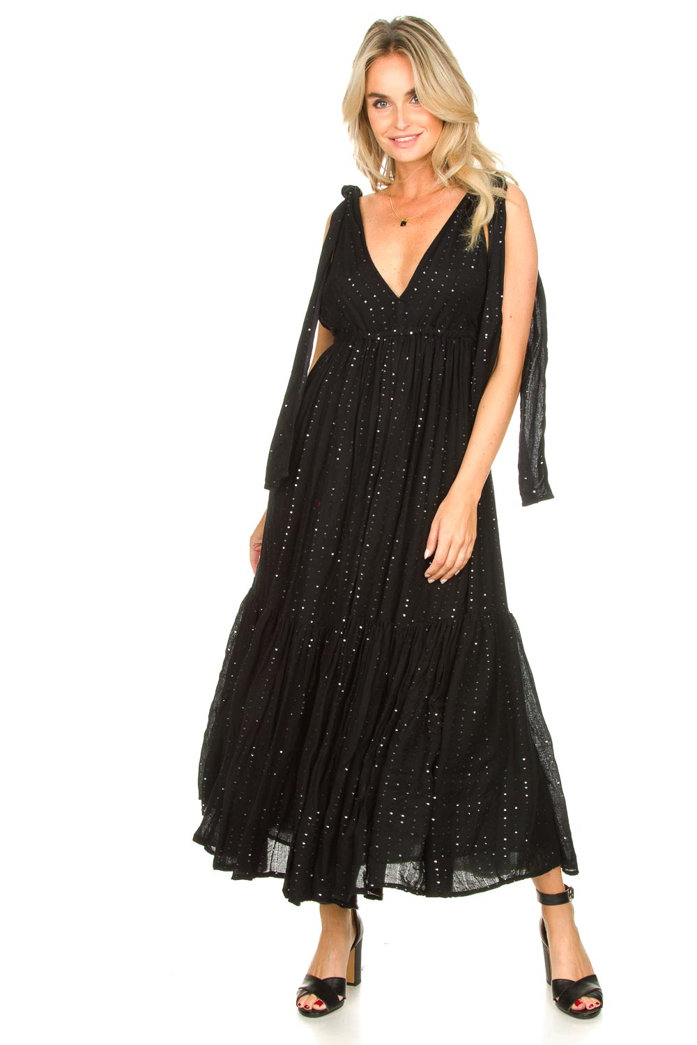 Look Sequin maxi dress Fanya