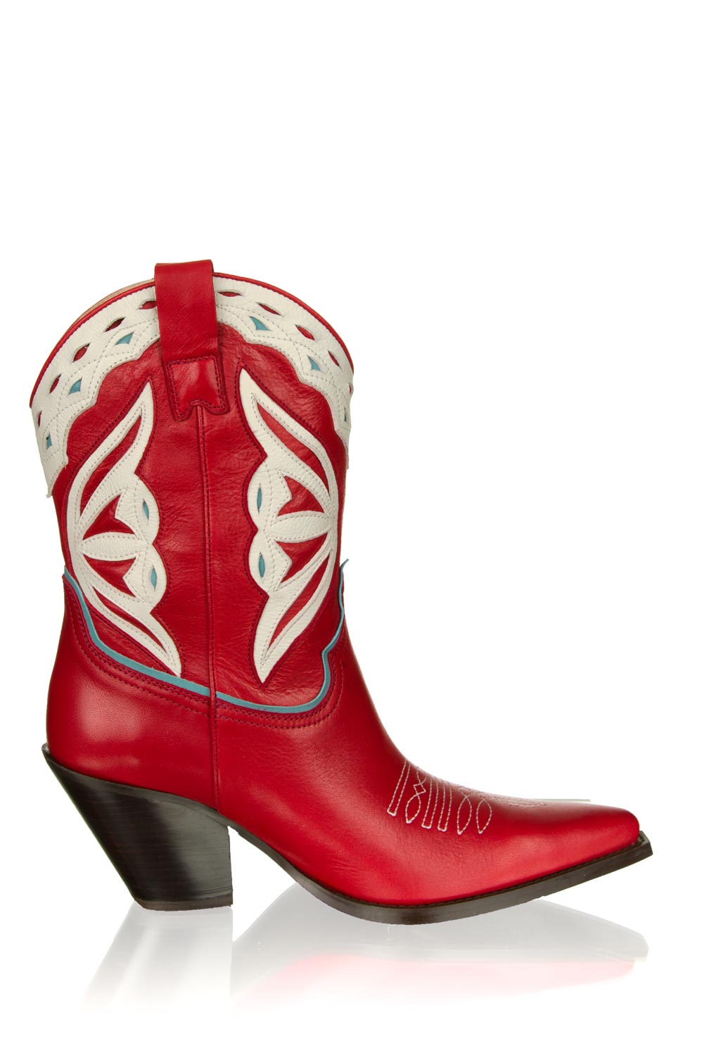 Leather cowboy boots Savanah | red | Toral | Little Soho