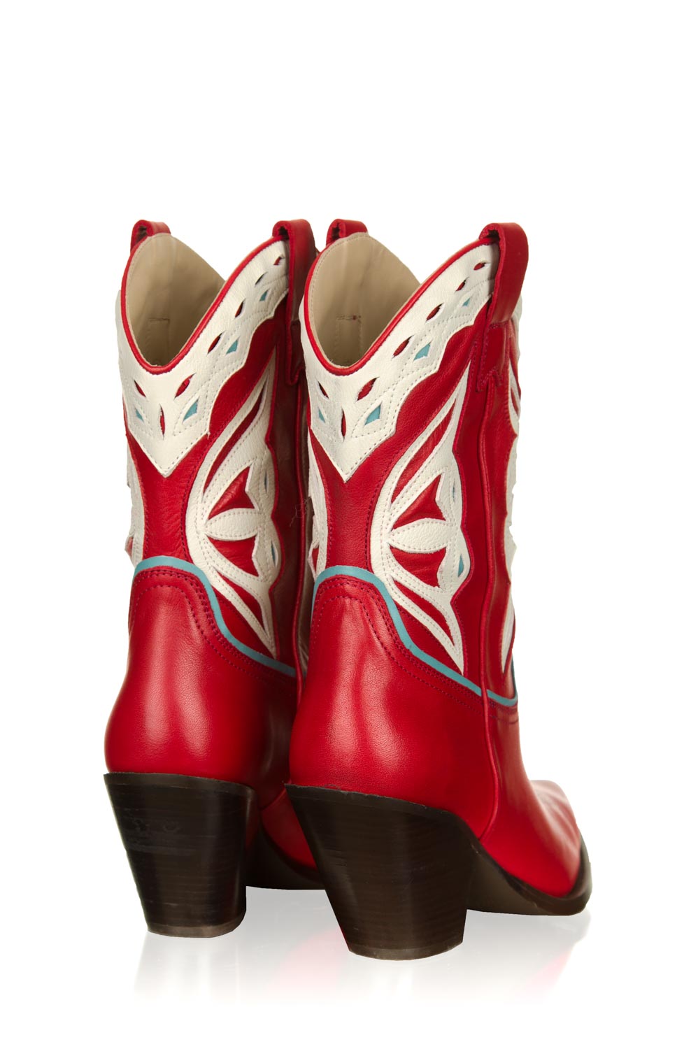 Leren cowboy laarzen Savanah | rood | Toral | Little Soho