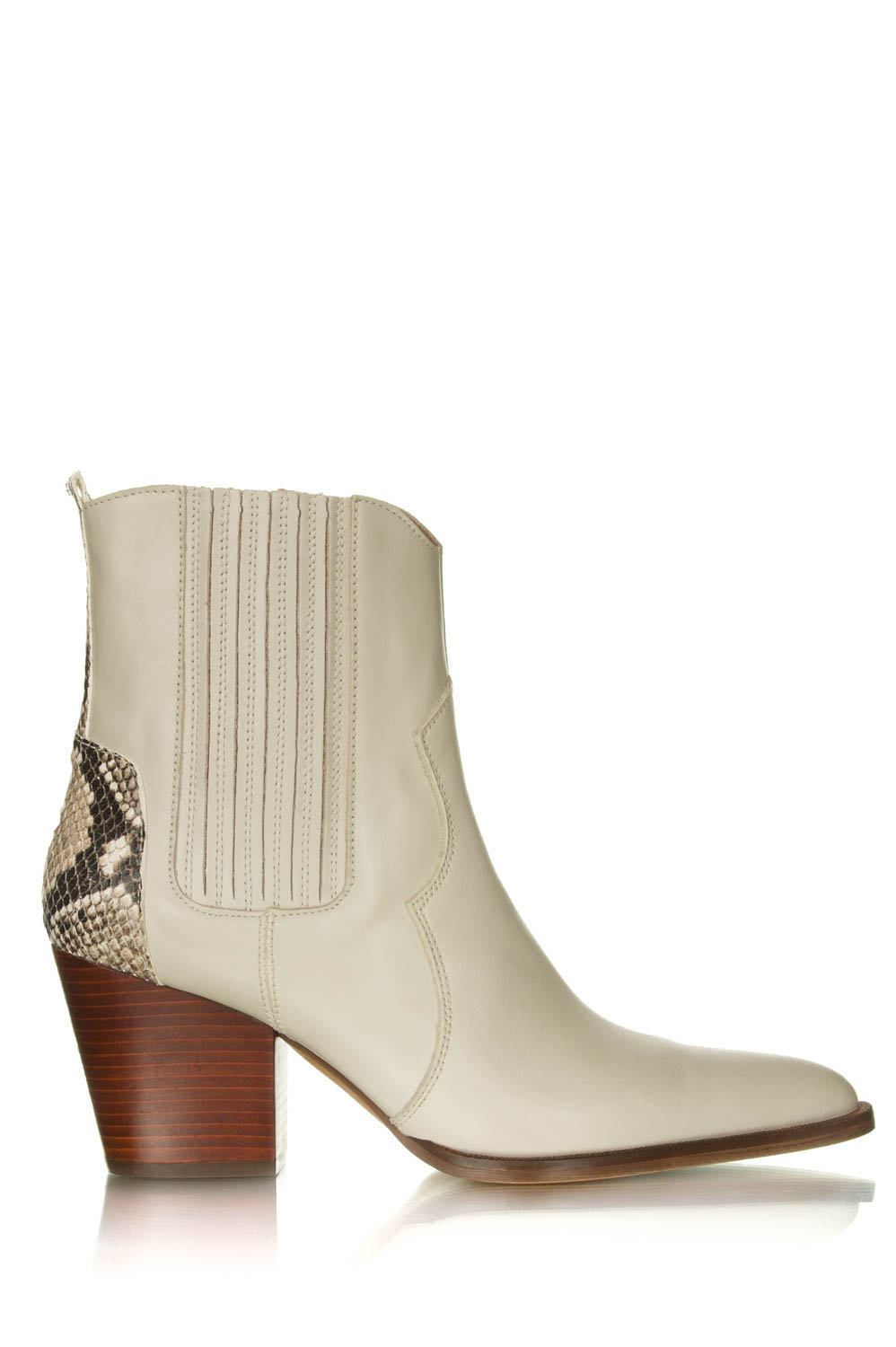 Western laarzen met slangenprint Kidima | naturel | Toral | Little Soho