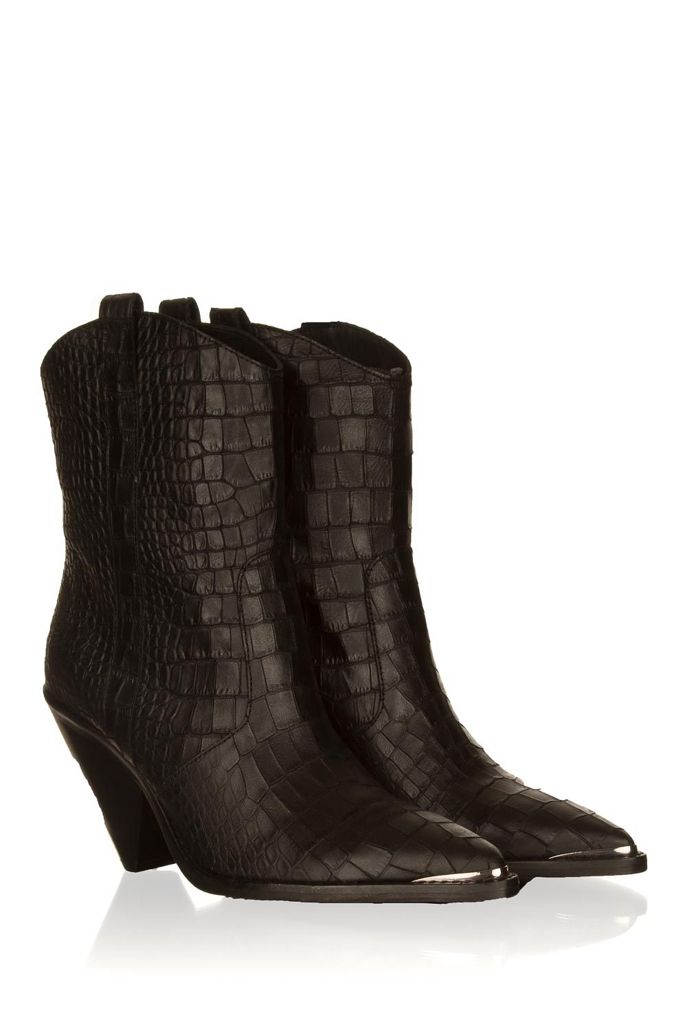 Korte laarzen cognac - Damesschoenen - SACHA