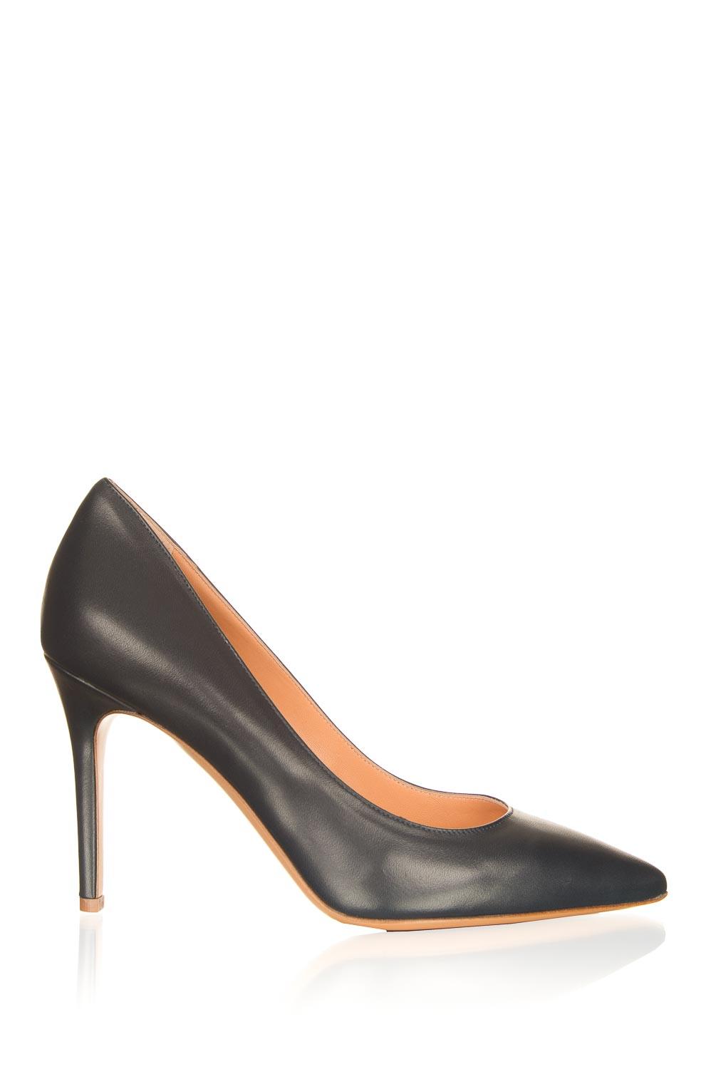 Leren pumps Vitello | blauw | Matteo Pitti | Little Soho