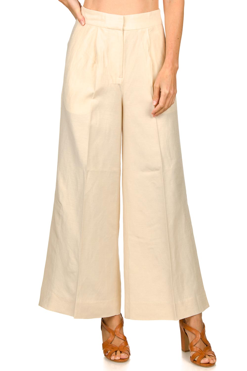 Wide leg trousers Lia | natural 