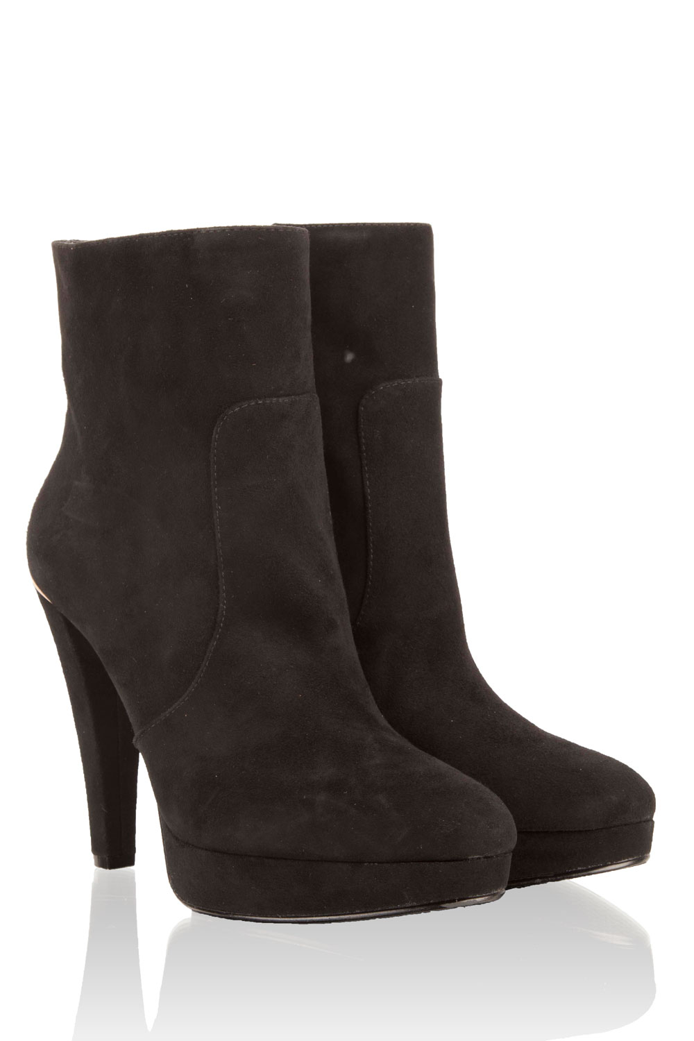 michael kors black boots with gold zipper