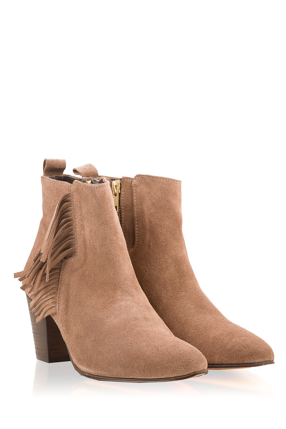 Suède enkellaarsjes Lilly High | bruin Suède enkellaarsjes Lilly High | bruin