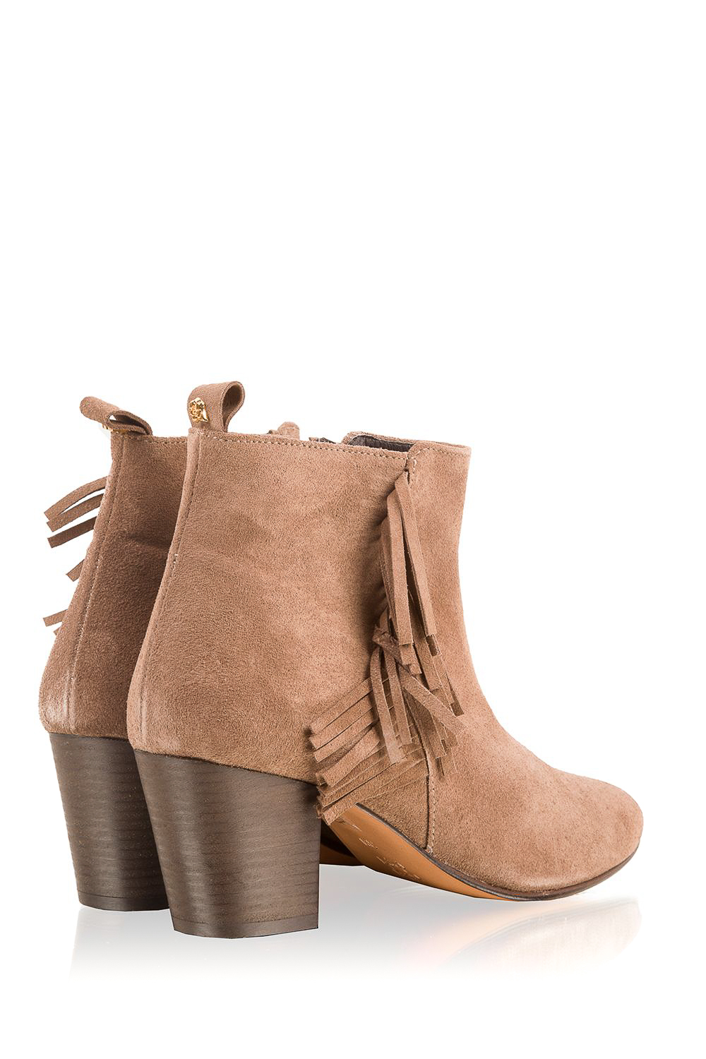 Suède enkellaarsjes Lilly High | bruin Suède enkellaarsjes Lilly High | bruin