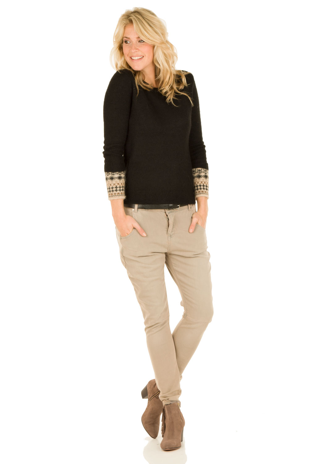 Suède enkellaarsjes Lilly High | bruin Suède enkellaarsjes Lilly High | bruin