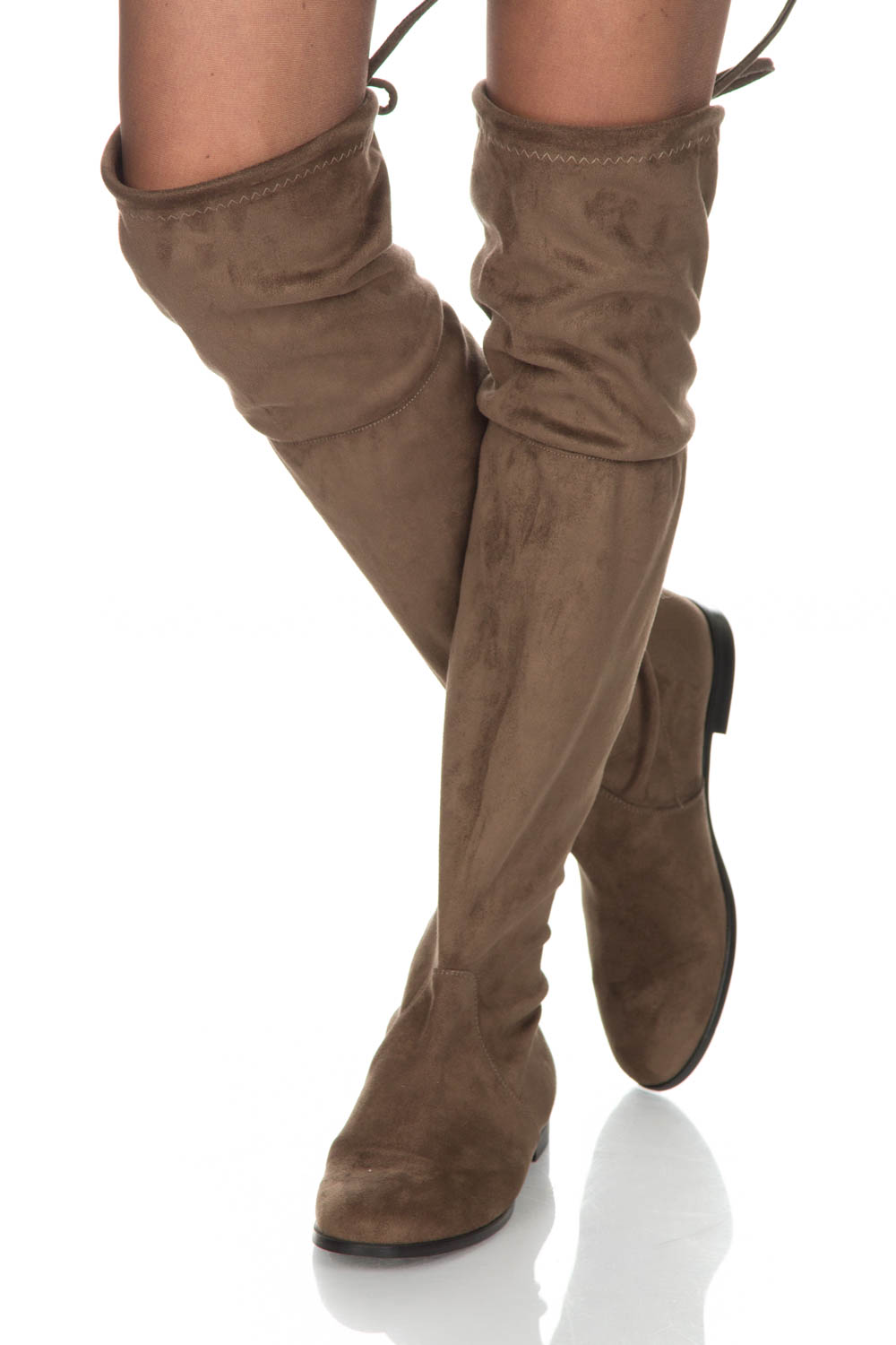 Faux suède laarzen Julie | taupe | Maluo | Little Soho Faux suède laarzen Julie | zwart | Maluo | Little Soho