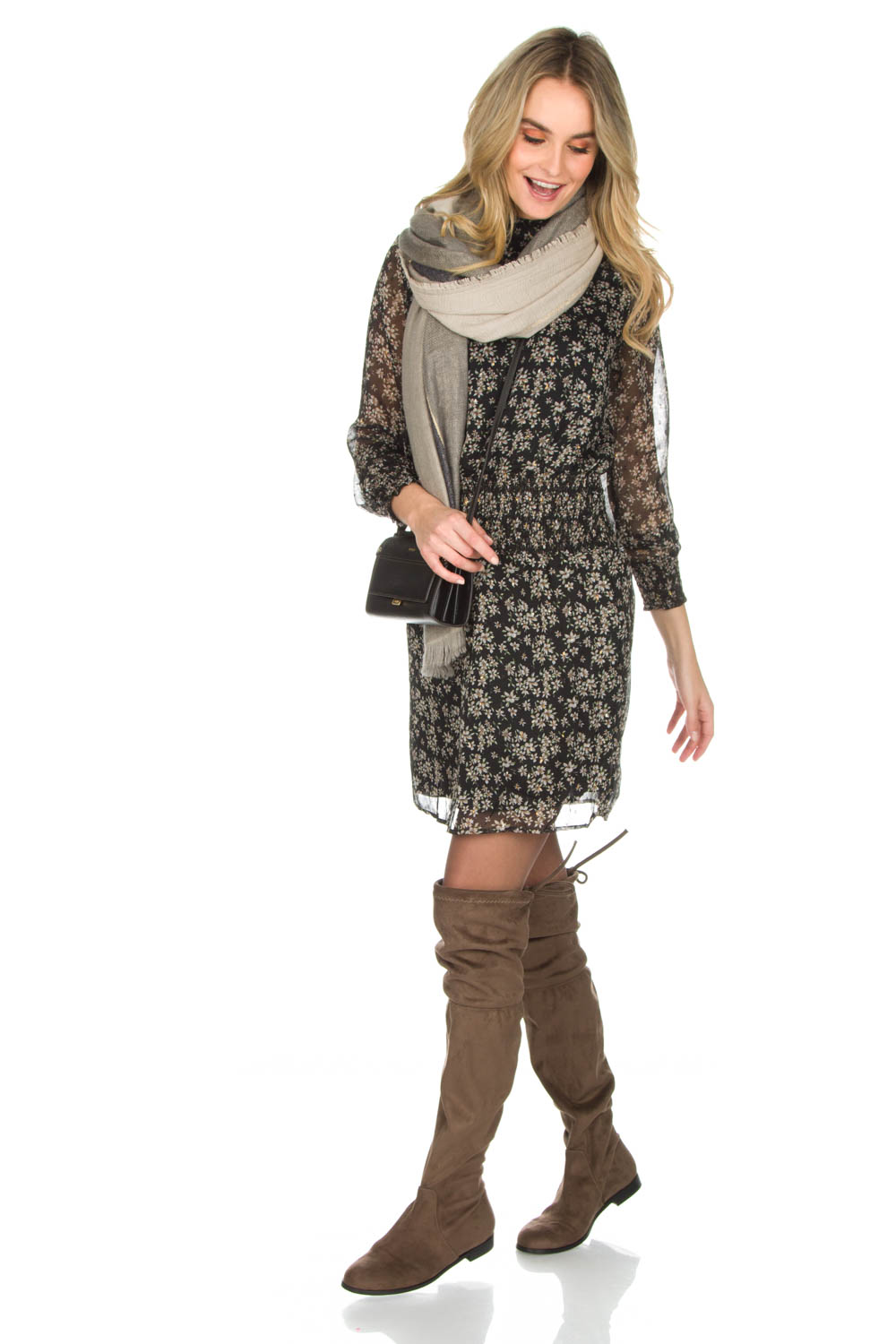 Faux suède laarzen Julie | taupe | Maluo | Little Soho Faux suède laarzen Julie | zwart | Maluo | Little Soho
