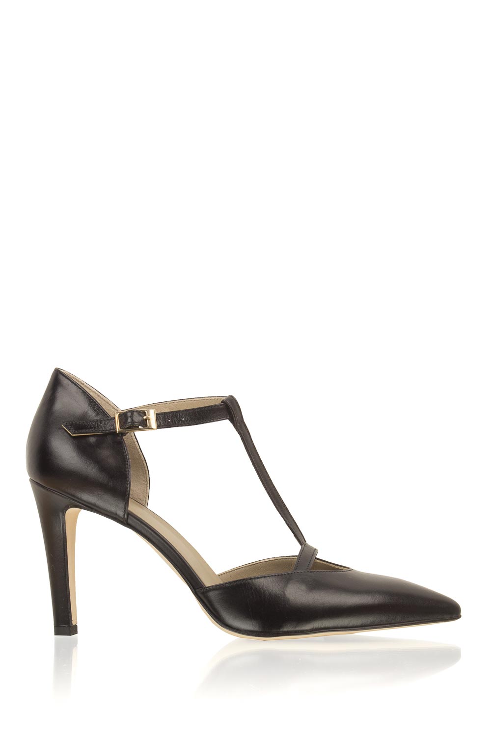 Leren pumps Nero | zwart | Noe | Little Soho