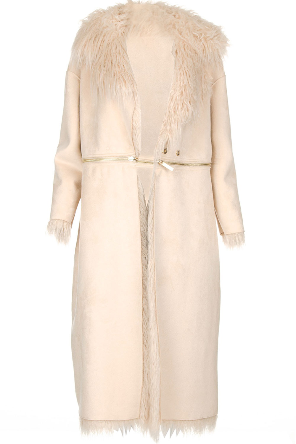 毛皮/ファーコート herlipto Faux Fur Reversible Coat roseS