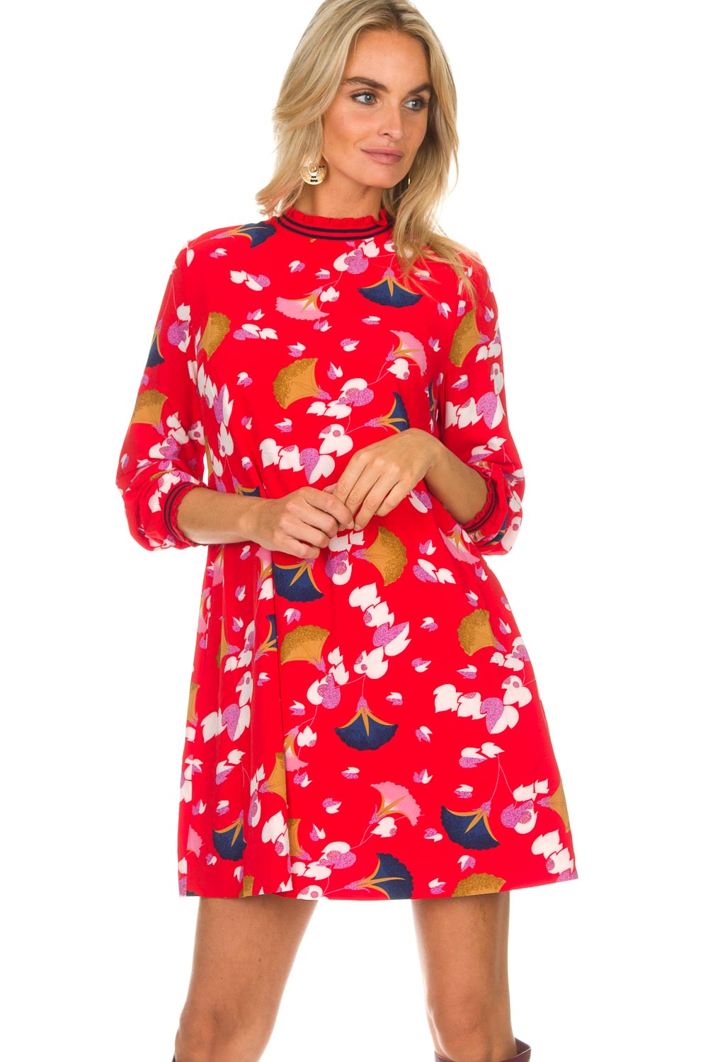 Dress Rosemary | red... | Essentiel Antwerp | Little Soho