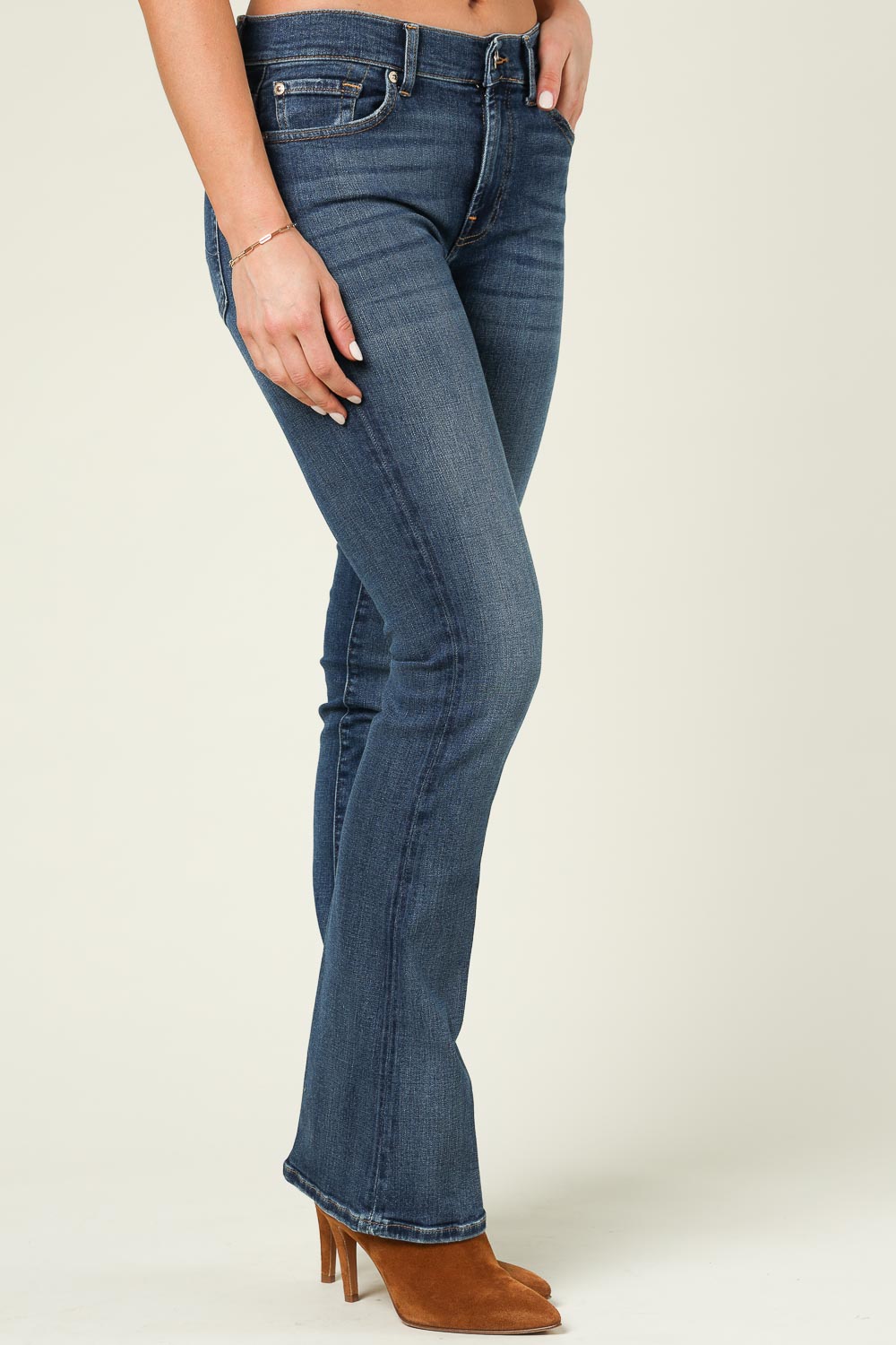 7 For All Mankind Bootcut jeans met 5-pocketmodel, model 'Soho' in