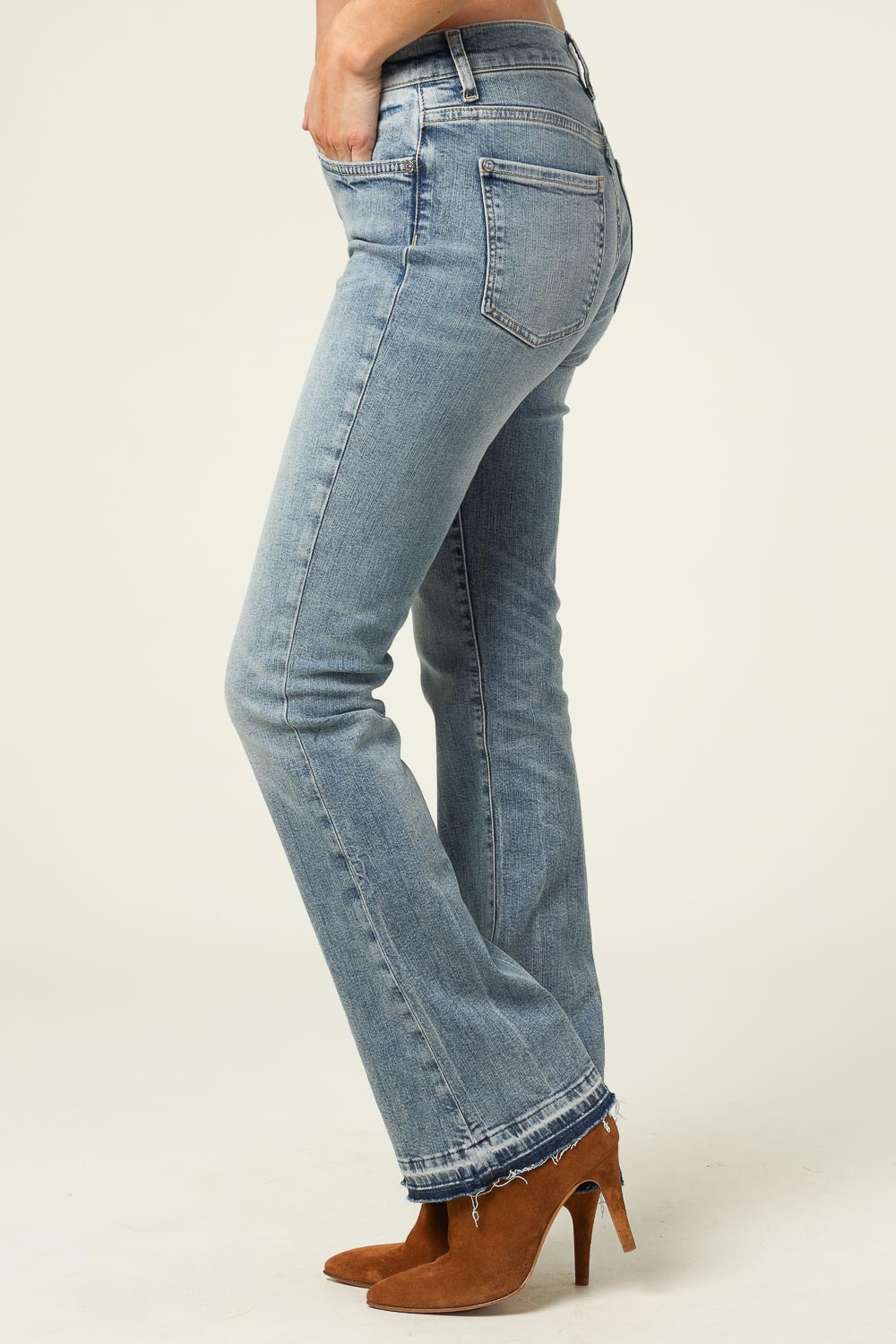 Zwarte 7 FOR ALL MANKIND Flared broek BOOTCUT SOHO NIGHT