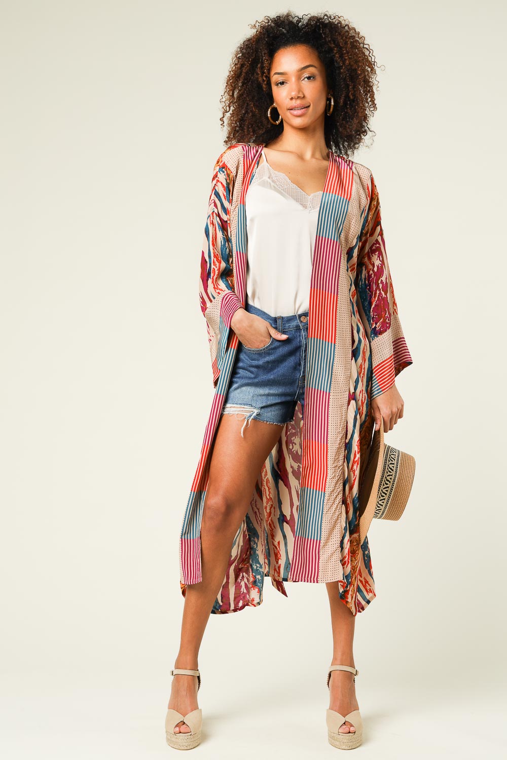 Printed kimono Veronika | multi | Berenice | Little Soho