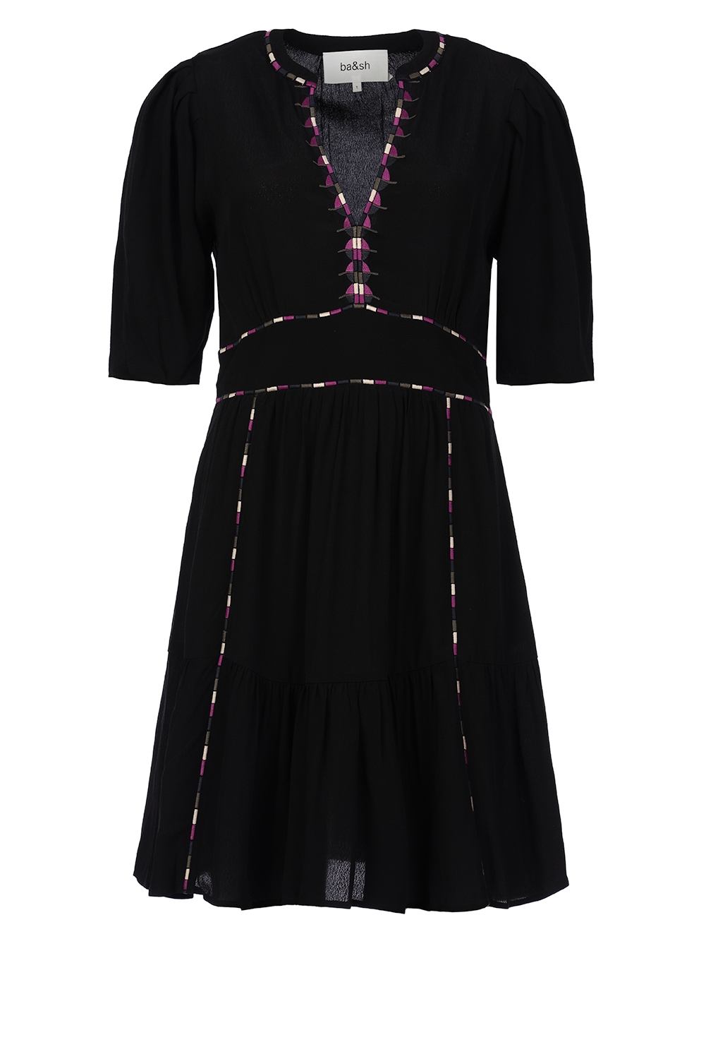 ba&sh dress black Anabelle Halter Neck Mini Dress